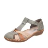 Rieker nu pieds sandales m1655 vert
