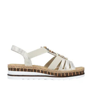 Rieker nu pieds sandales v7949 beige