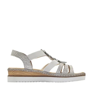 Rieker nu pieds sandales 679l4 blanc