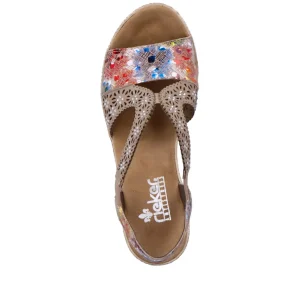 Rieker nu pieds sandales 61916 kaki