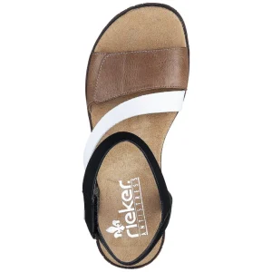 Rieker nu pieds sandales v3670 marron