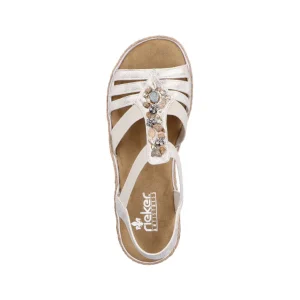 Rieker nu pieds sandales v7949 beige