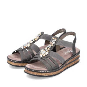 Rieker nu pieds sandales 62949 taupe