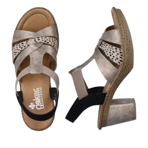 Rieker nu pieds sandales 665k3 beige