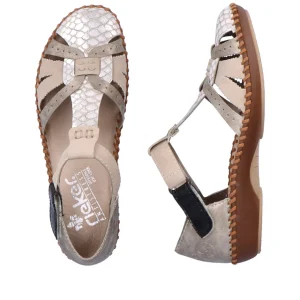 Rieker nu pieds sandales m1650 blanc
