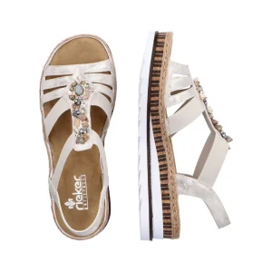 Rieker nu pieds sandales v7949 beige