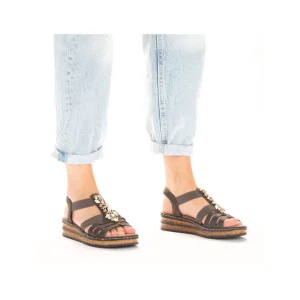 Rieker nu pieds sandales 62949 taupe