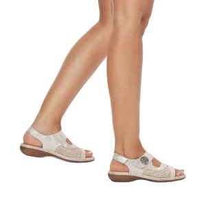 Rieker nu pieds sandales 65989 beige