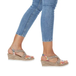 Rieker nu pieds sandales 61916 kaki