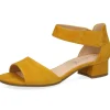 Caprice nu pieds sandales 28212 jaune