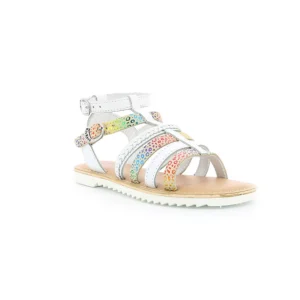Kickers nu pieds sandales shastyl blanc
