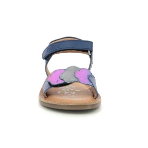 Kickers nu pieds sandales dyastar bleu