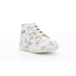 Kickers premiers pas bonzip 2 blanc