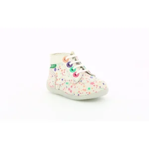 Kickers premiers pas bonzip 2 blanc