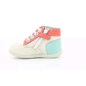 Kickers premiers pas bonzip 2 blanc