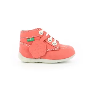 Kickers premiers pas bonzip rose