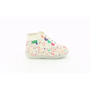 Kickers premiers pas bonzip 2 blanc