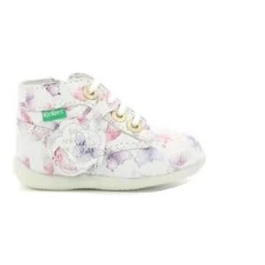 Kickers premiers pas bonzip 2 blanc