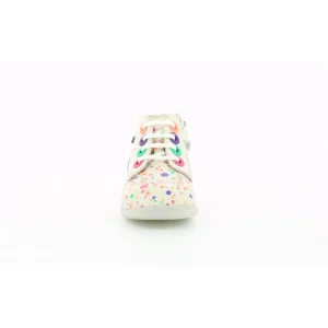 Kickers premiers pas bonzip 2 blanc