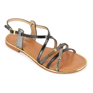 Les tropeziennes nu pieds sandales harry noir multicouleurs