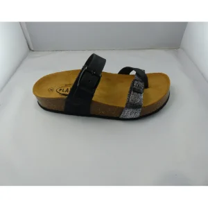 Plakton nu pieds sandales cp bombay noir