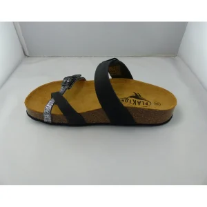 Plakton nu pieds sandales cp bombay noir
