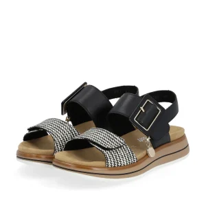Remonte nu pieds sandales d1j53 noir
