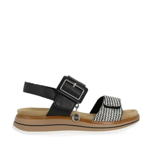 Remonte nu pieds sandales d1j53 noir