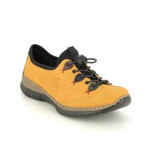Rieker chaussures a lacets n3271 68 jaune