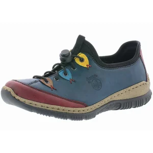 Rieker chaussures a lacets n3271 35 bleu multicouleurs