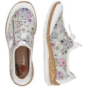Rieker chaussures a lacets n42v1 blanc