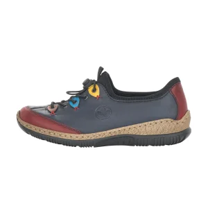 Rieker chaussures a lacets n3271 35 bleu multicouleurs