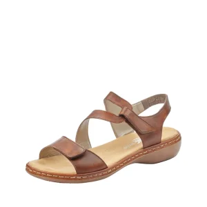 Rieker nu pieds sandales 659c7 marron