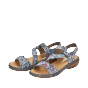Rieker nu pieds sandales 659c7 bleu