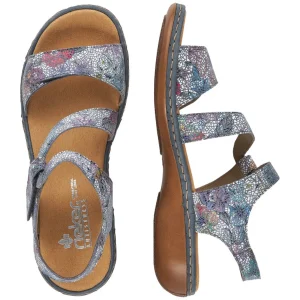 Rieker nu pieds sandales 659c7 bleu