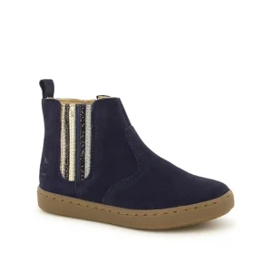 Shoopom bottines play new shine bleu