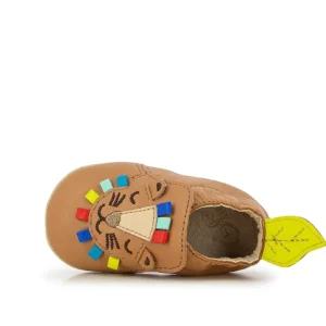 Shoopom chaussons sho leo sheep marron