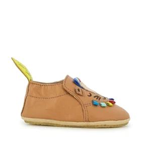 Shoopom chaussons sho leo sheep marron